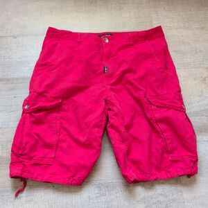 Lrg Cargo Shorts Men’s 34 Red  Street Wear Hip Hop
